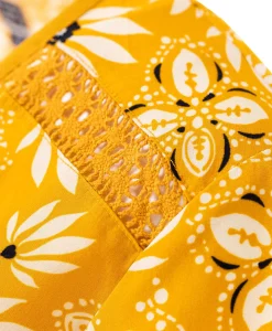 BLOUSE MC IMPRIME JAUNE CLAIE