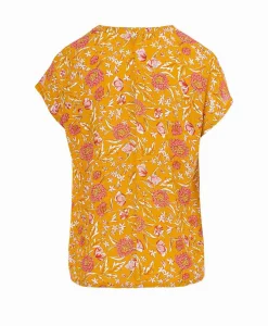 BLOUSE MC IMPRIME JAUNE OSBLO
