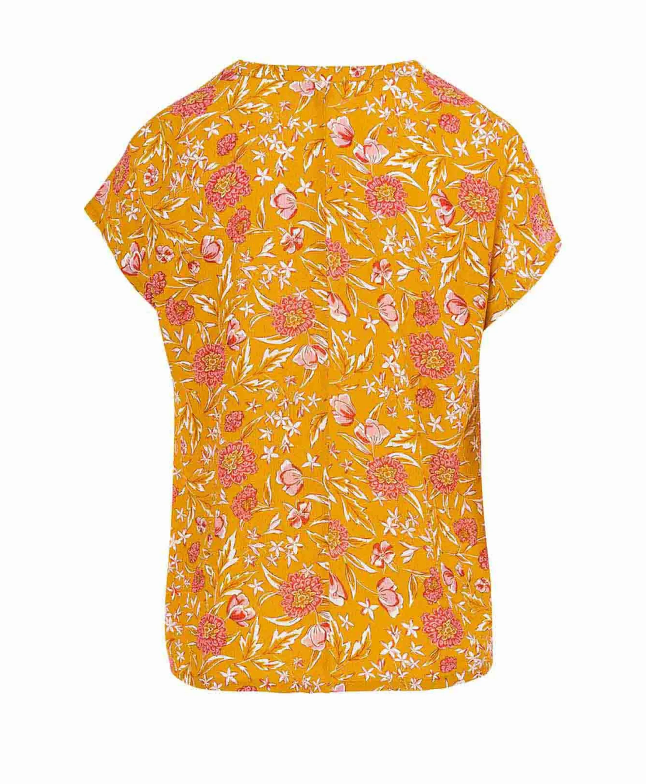 BLOUSE MC IMPRIME JAUNE OSBLO