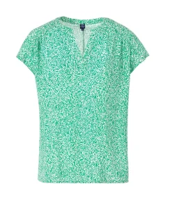 BLOUSE MC IMPRIME VERT OSBLO