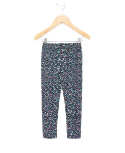 CALECON LEGGING LONG IMPRIME FLEURI VERT MAIRA