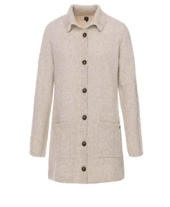 CARDIGAN TRICOT BEIGE CHINE DRAMA