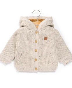 CARDIGAN TRICOT BEIGE PUCE GEORGES