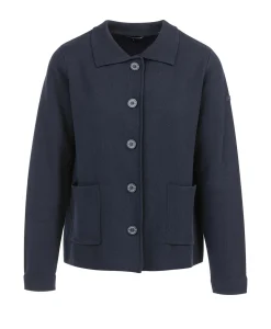 CARDIGAN TRICOT BLEU INDIGO IXODE