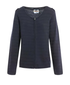 CARDIGAN TRICOT BLEU NUIT KRAVITZA