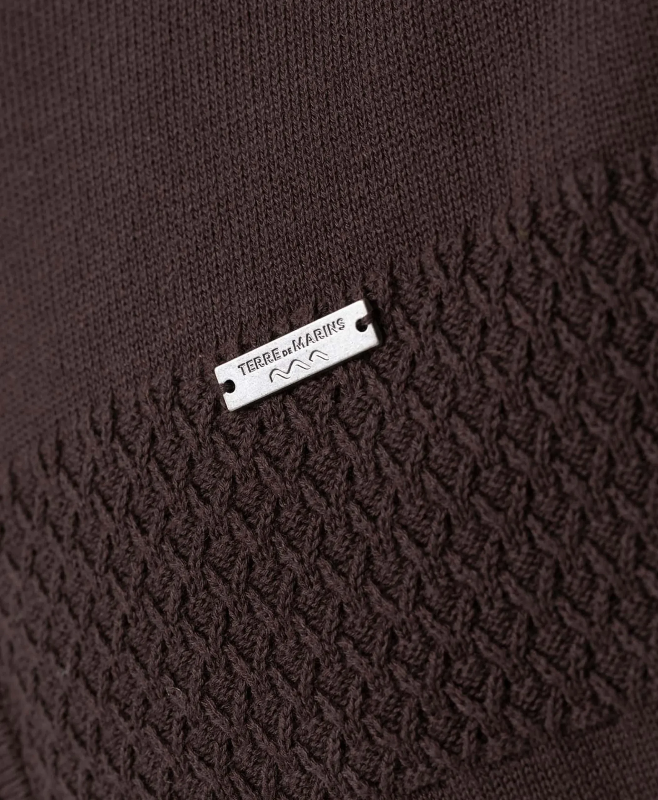CARDIGAN TRICOT CHOCOLAT ITARO
