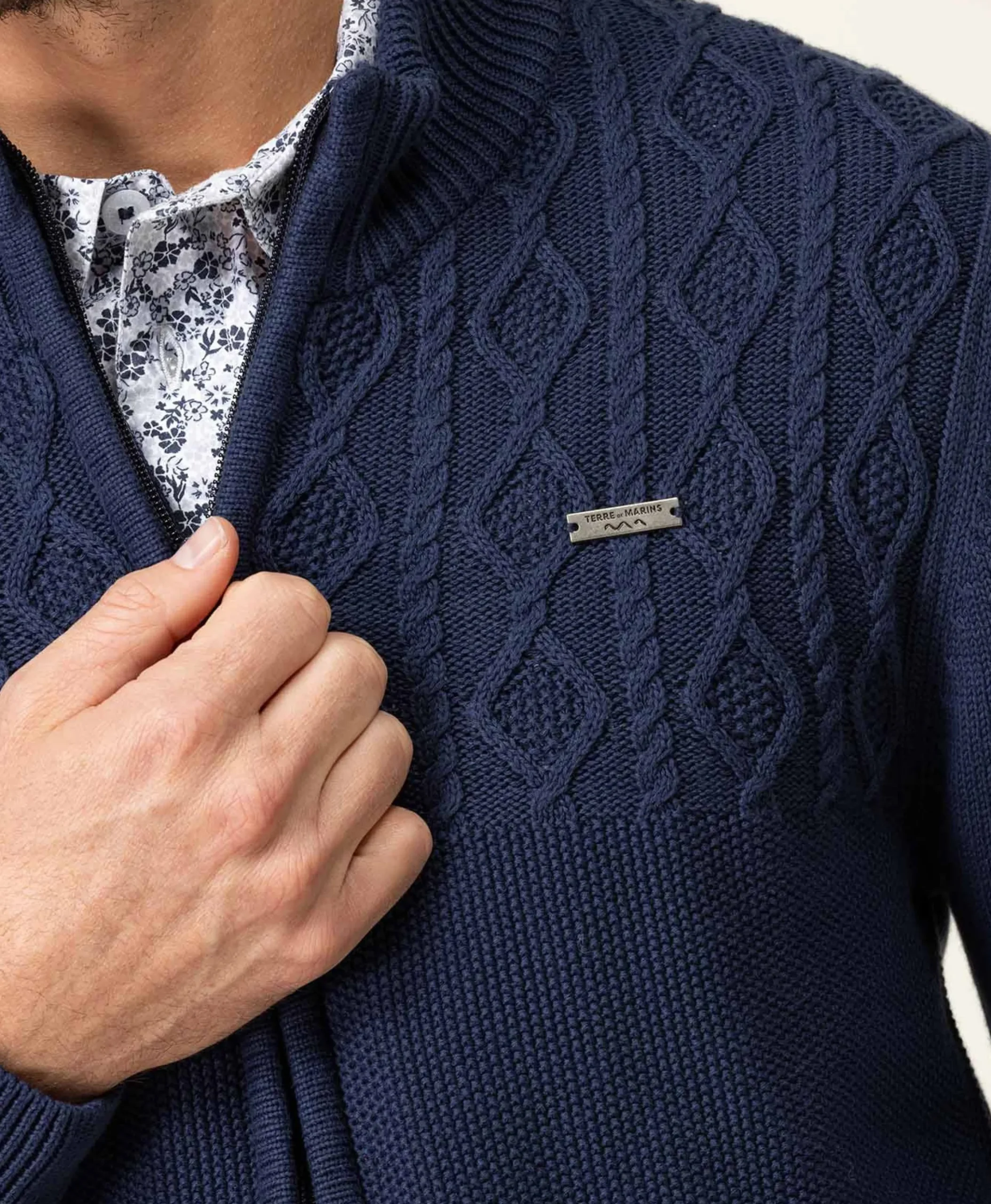 CARDIGAN TRICOT INDIGO GORSA