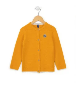 CARDIGAN TRICOT JAUNE OCRE CIZAL