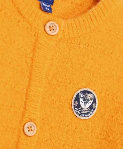 CARDIGAN TRICOT JAUNE OCRE CIZAL