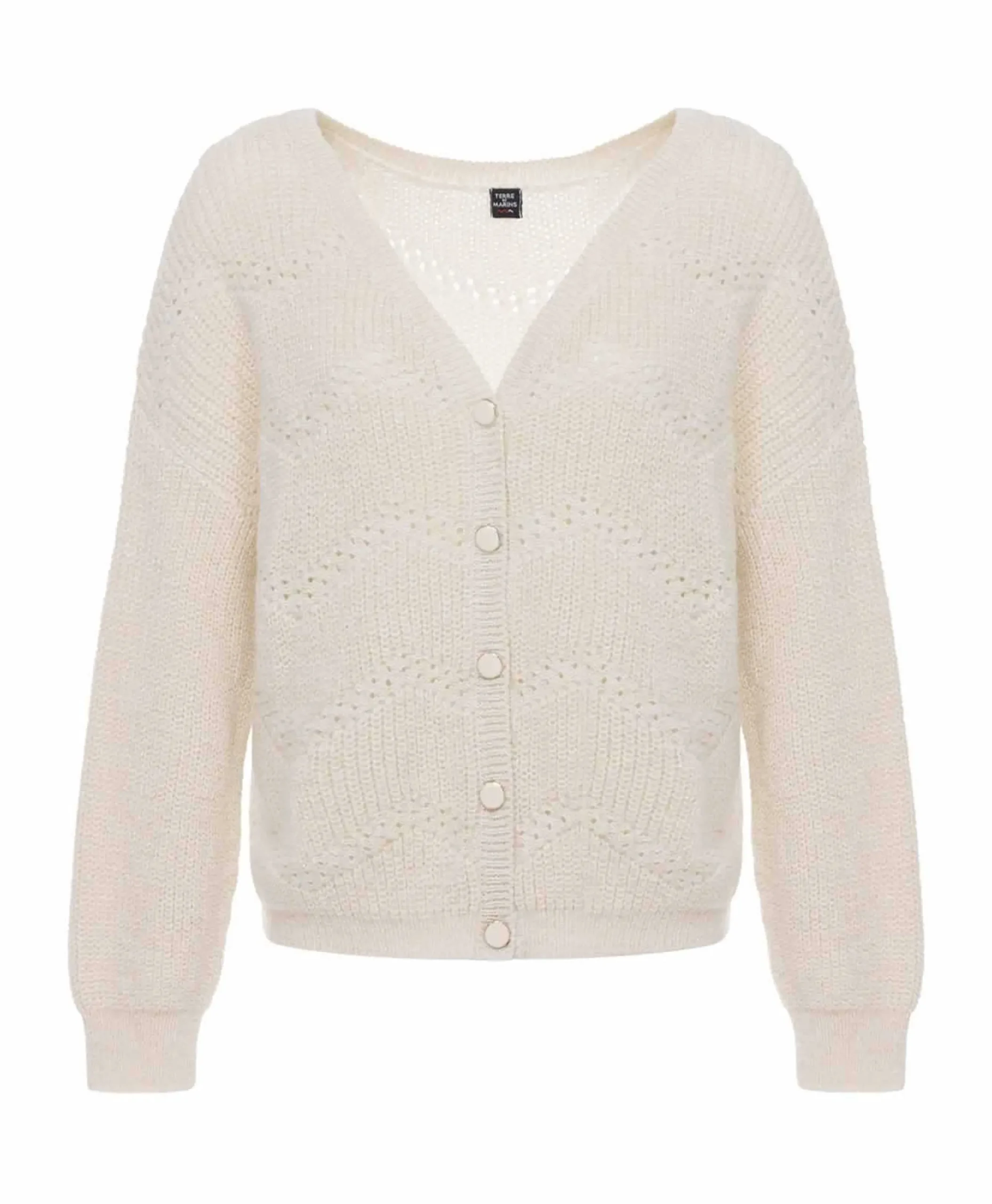 CARDIGAN TRICOT NATUREL TOKAINA