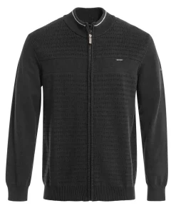 CARDIGAN TRICOT NOIR GAZORI