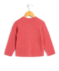CARDIGAN TRICOT ROSE FONCE GIZAL