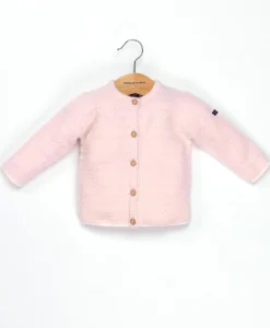 CARDIGAN TRICOT ROSE PALE CHARDI