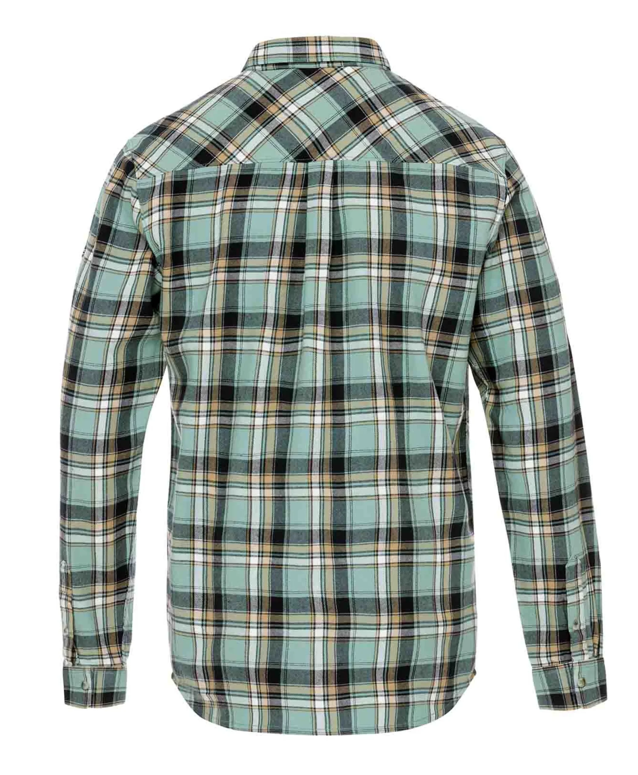 CHEMISE CHEMISIER ML CARREAUX VERT LAGON FEDRA