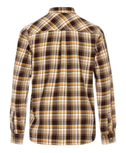 CHEMISE CHEMISIER ML CARREAUX CHOCOLAT FEDRA