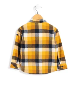 CHEMISE CHEMISIER ML CARREAUX INDIGO CAROGA