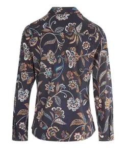 CHEMISE CHEMISIER ML IMPRIME BLEU NUIT GISEL