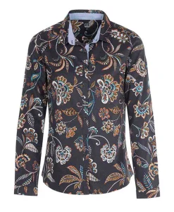 CHEMISE CHEMISIER ML IMPRIME BLEU NUIT GISEL