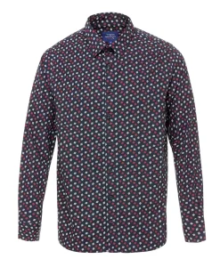 CHEMISE CHEMISIER ML IMPRIME INDIGO FORDO