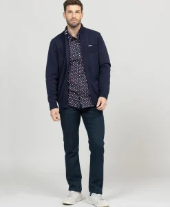 CHEMISE CHEMISIER ML IMPRIME INDIGO FORDO