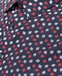 CHEMISE CHEMISIER ML IMPRIME INDIGO FORDO