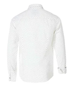 CHEMISE CHEMISIER ML IMPRIME BLANC FOPA
