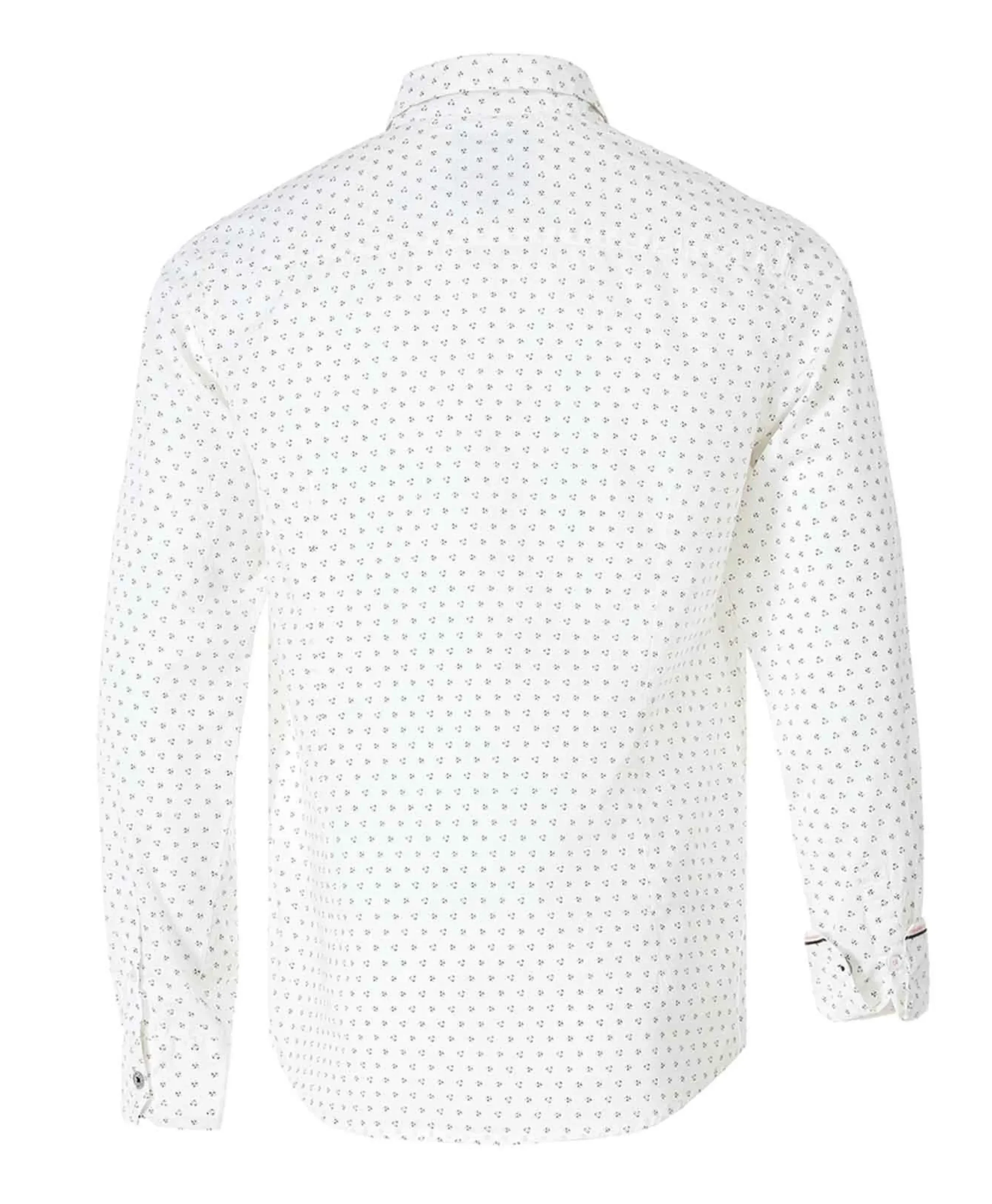 CHEMISE CHEMISIER ML IMPRIME BLANC FOPA