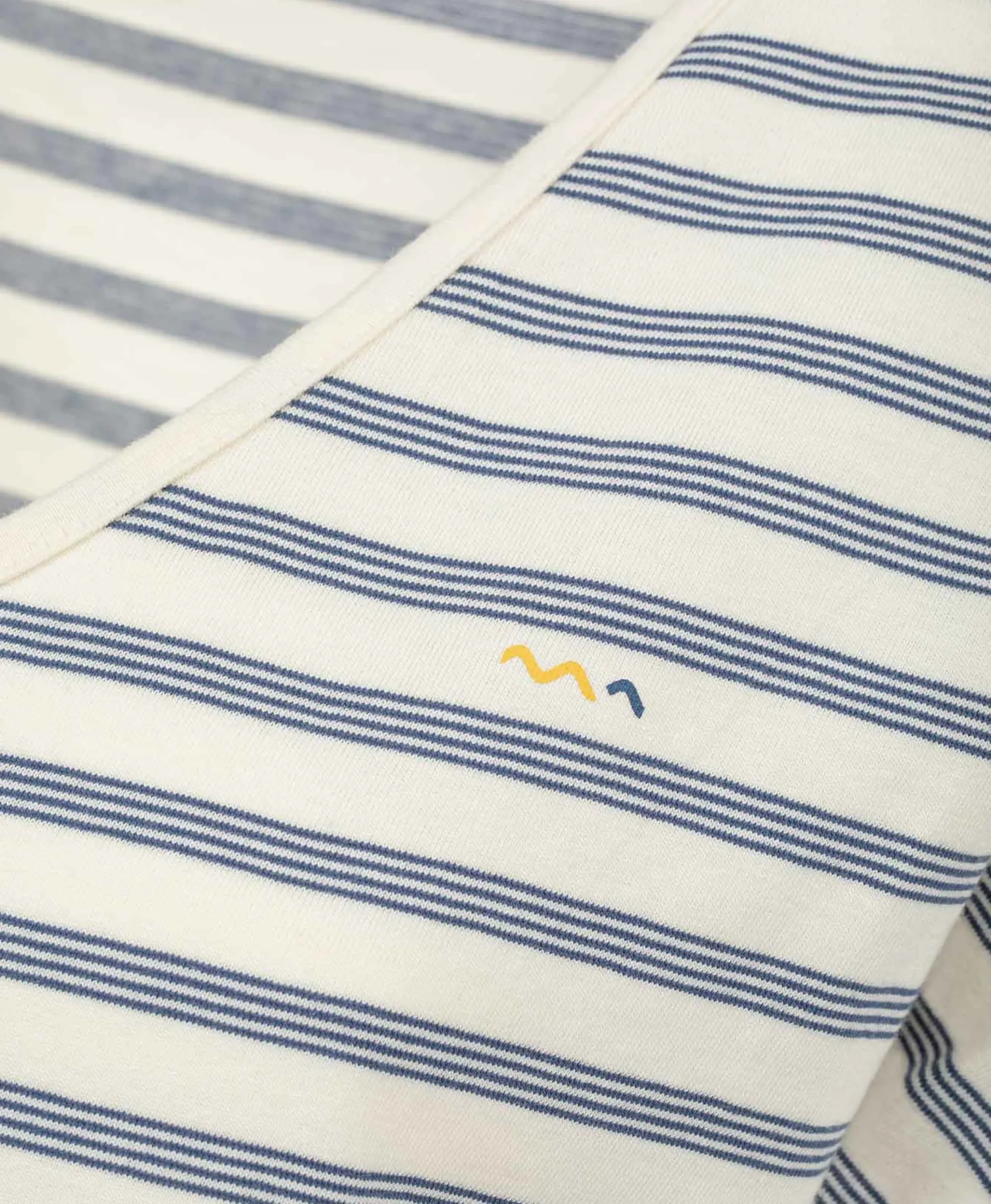 CHEMISE DE NUIT FOND NATUREL RAYE BLEU NAZARY