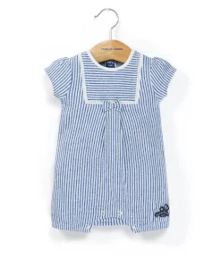 COMBICOURT RAYE BLANC / BLEU COUATCHA