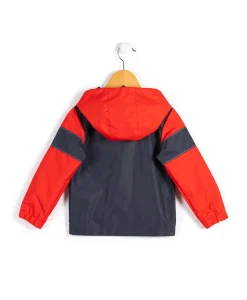 COUPE VENT INDIGO/ ROUGE RUBIS AMILA