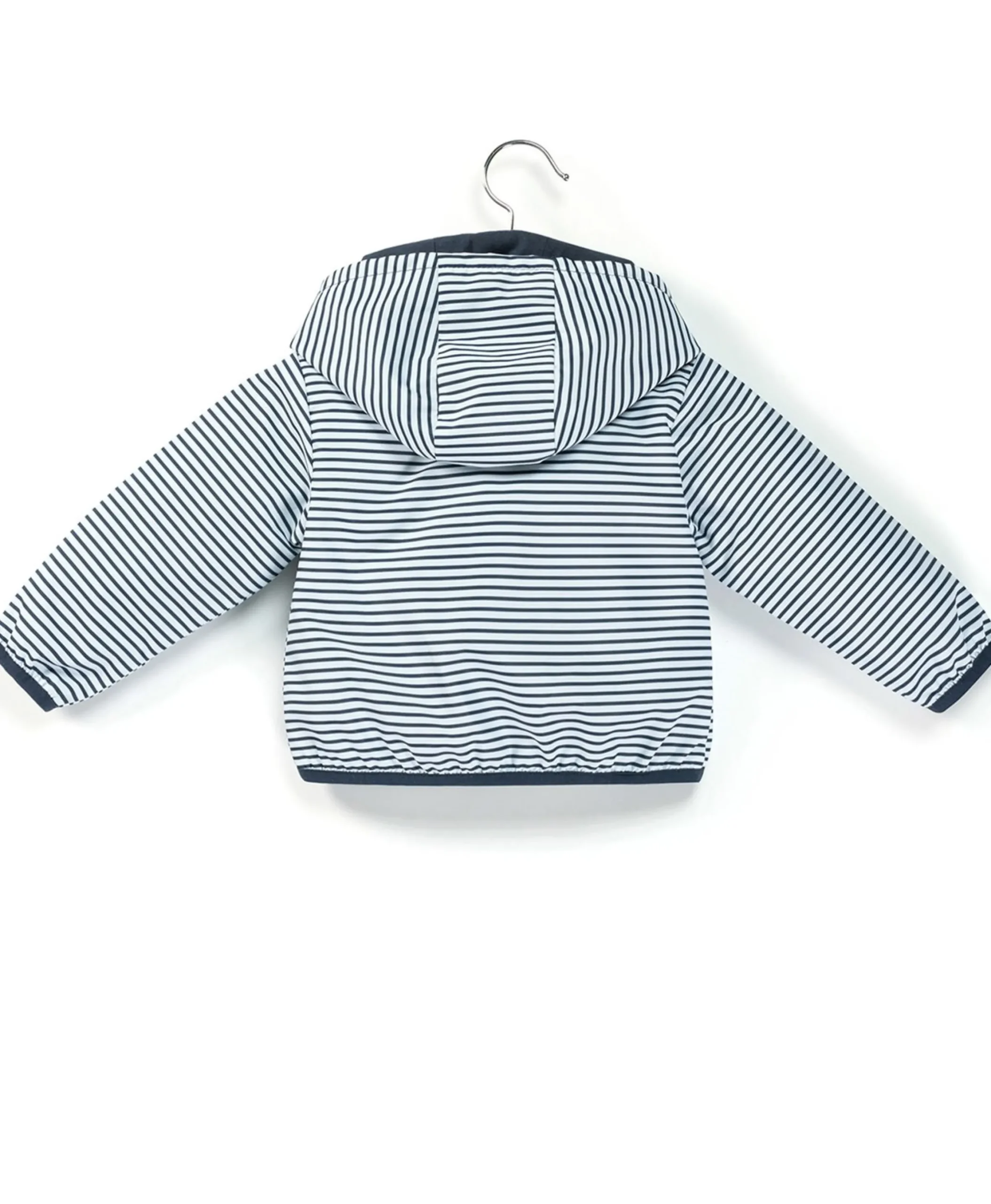 COUPE VENT RAYE INDIGO/BLANC OPTIQUE SYLOU