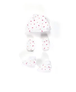 ENS ACCESSOIRES IMPRIME ROSE BOSSETTE