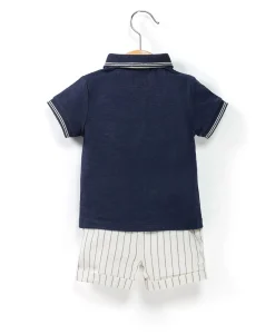 ENS SHORT + HAUT BLEU INDIGO CRICRI