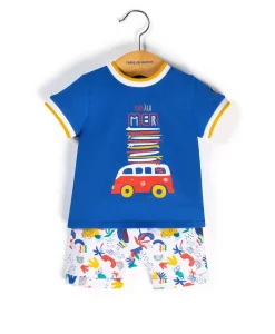 ENS SHORT + HAUT BLEU VIF LUBAROU