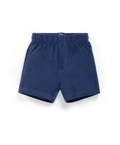 ENS SHORT + HAUT FOND BLANC RAYE BLEU RIKI