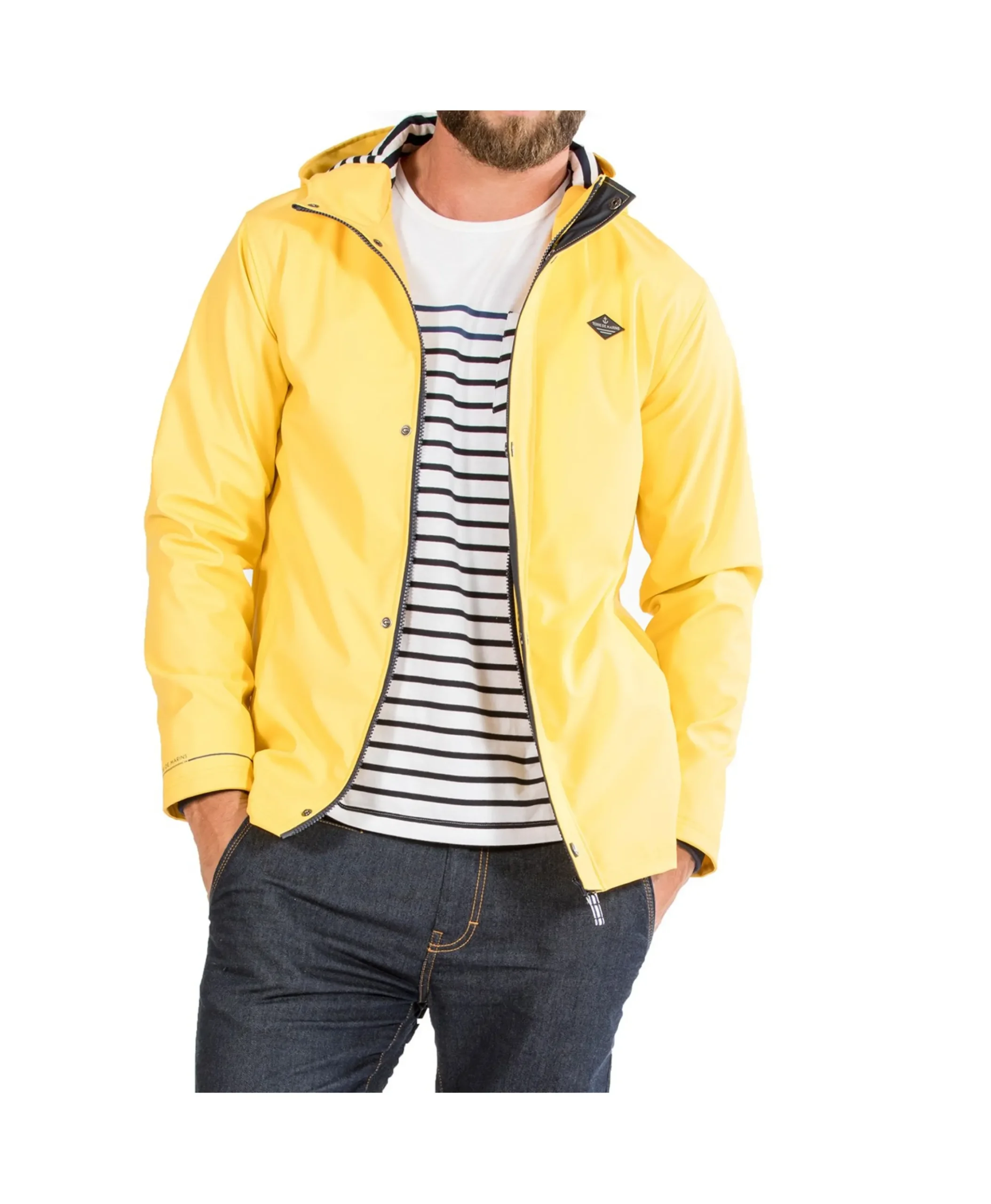 IMPER CIRE JAUNE MARIN TEMPETE