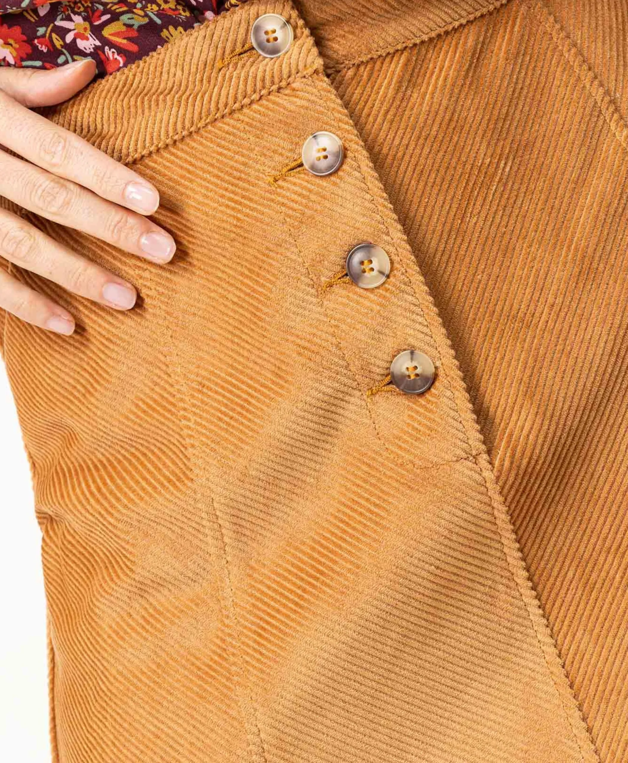 JUPE COURTE CAMEL JONCY