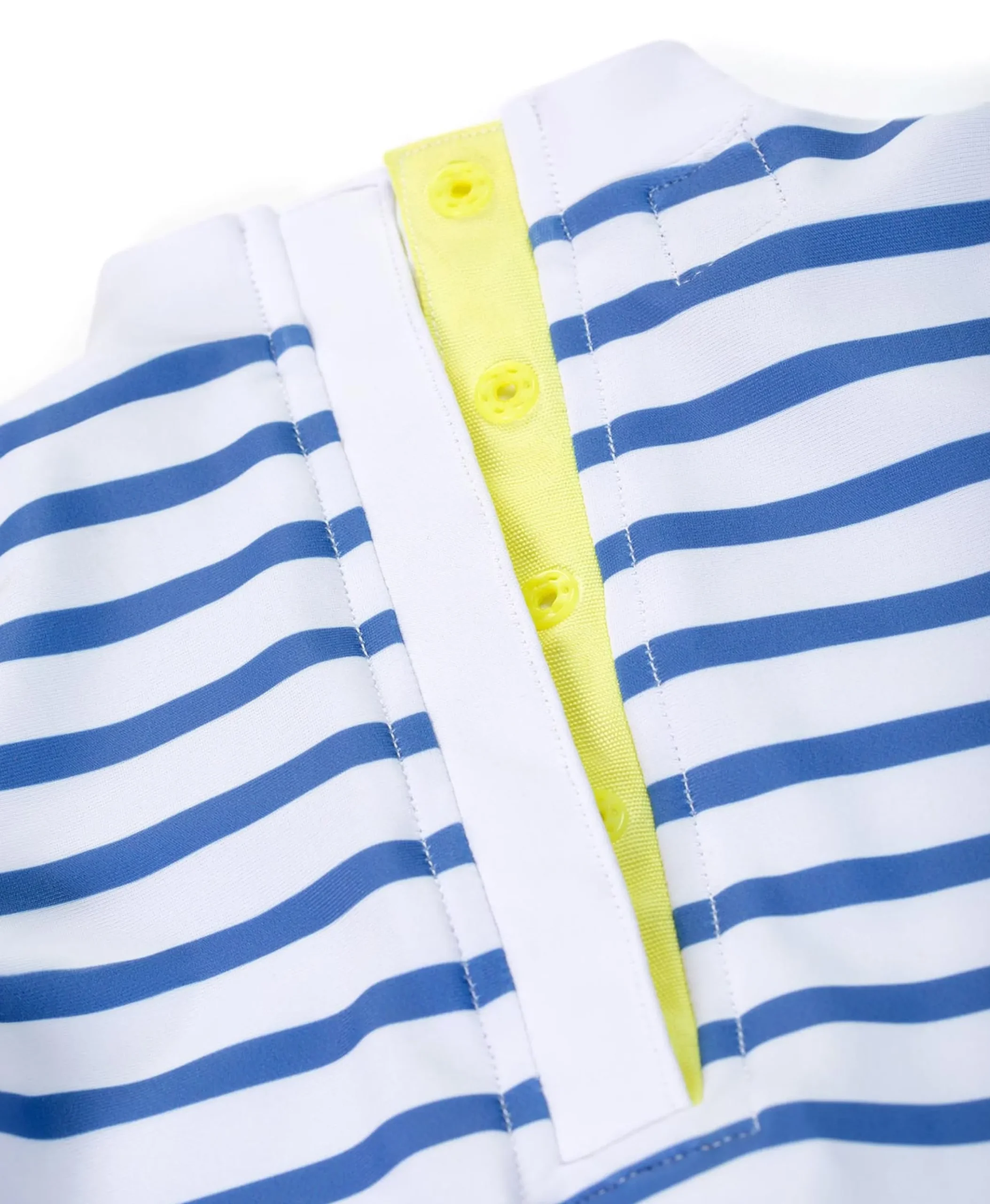MAILLOT DE BAIN FOND BLANC RAYE BLEU YBIN