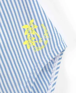 MAILLOT DE BAIN FOND BLANC RAYE BLEU YVANO