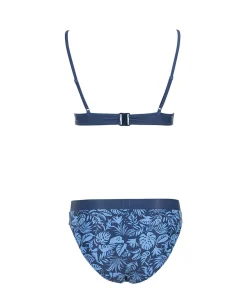 MAILLOT DE BAIN IMPRIME FOND BLEU YANI