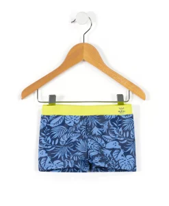 MAILLOT DE BAIN IMPRIME FOND BLEU YBOXI