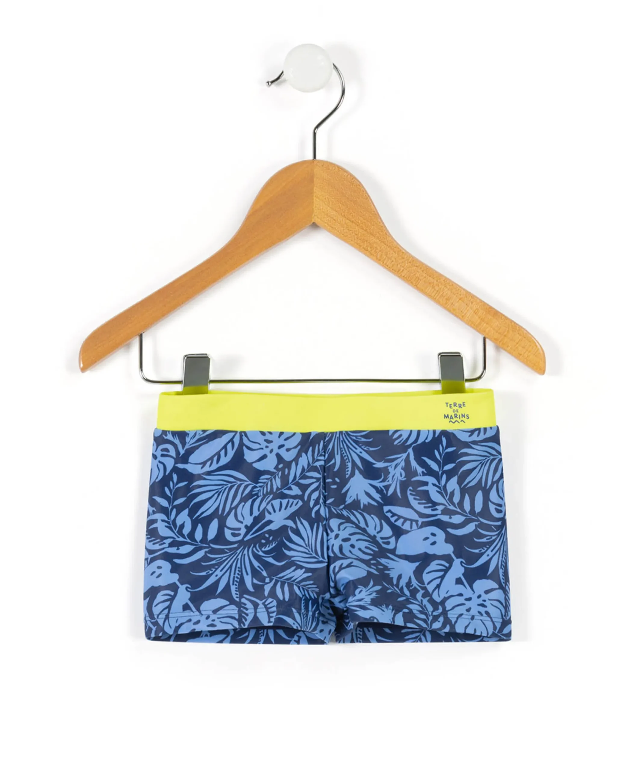 MAILLOT DE BAIN IMPRIME FOND BLEU YBOXI