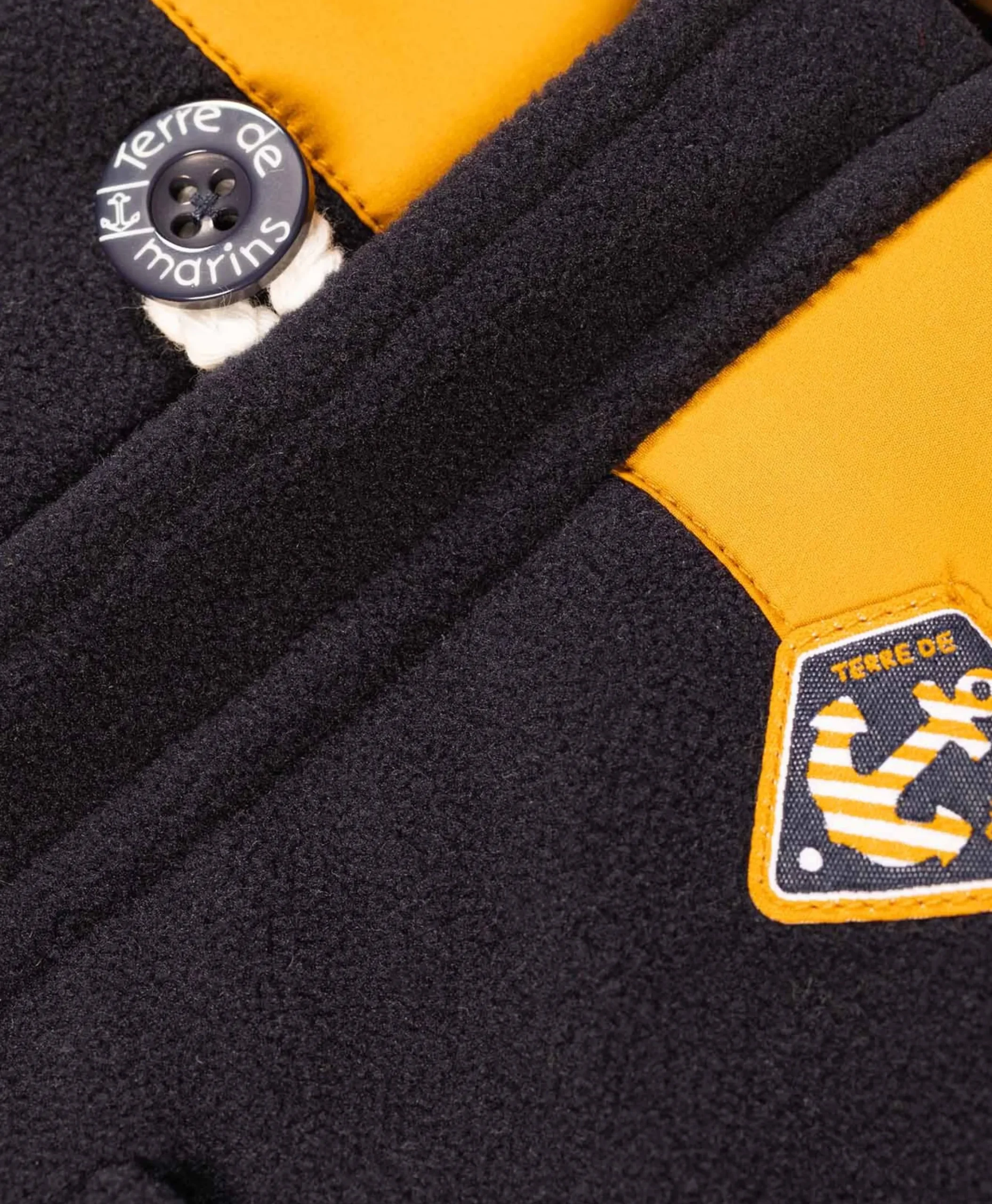 MANTEAU INDIGO/ JAUNE OCRE DJO
