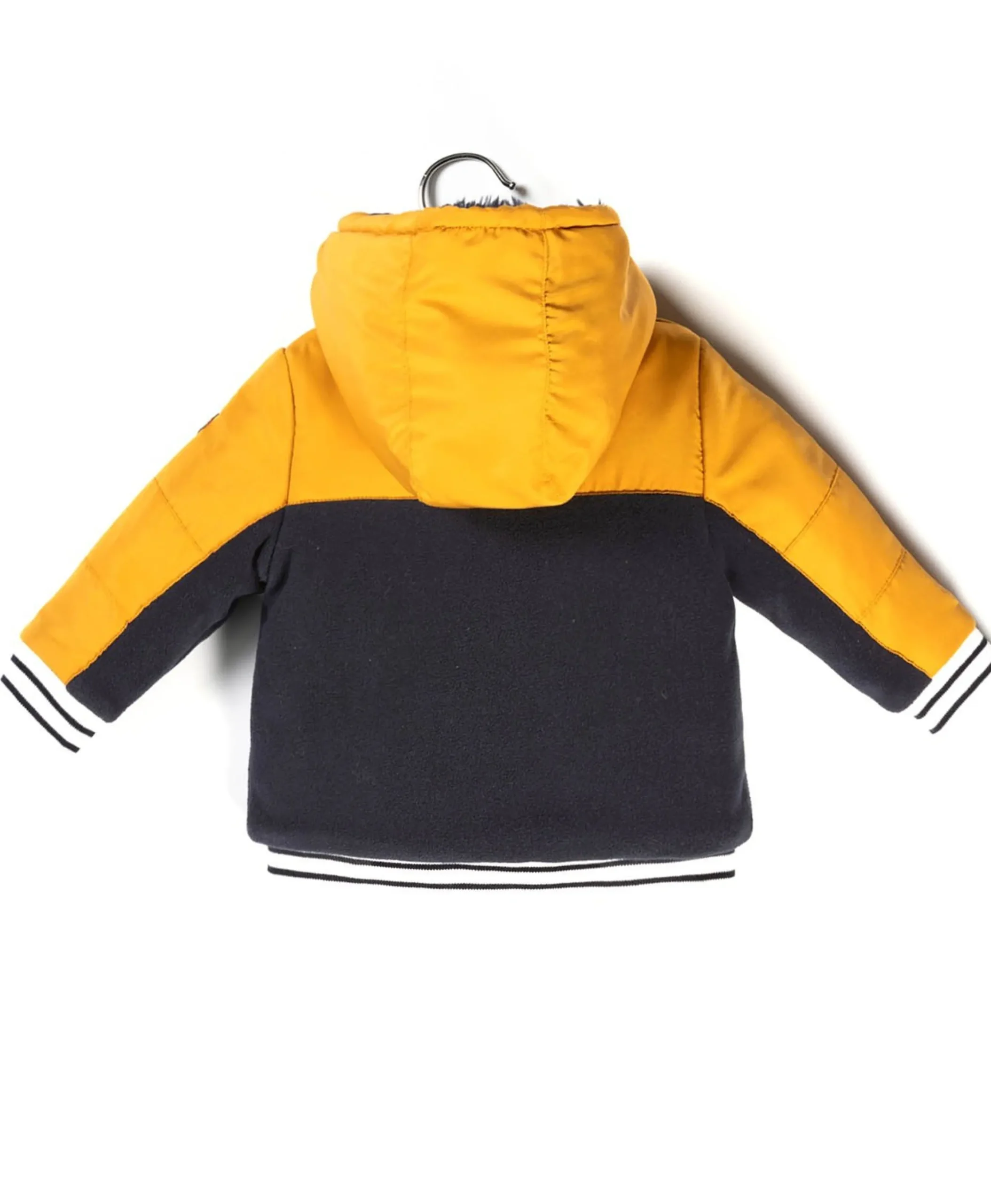MANTEAU INDIGO/ JAUNE OCRE DJO