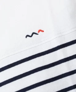 MARINIERE MC FOND BLANC RAYE INDIGO GASPAR