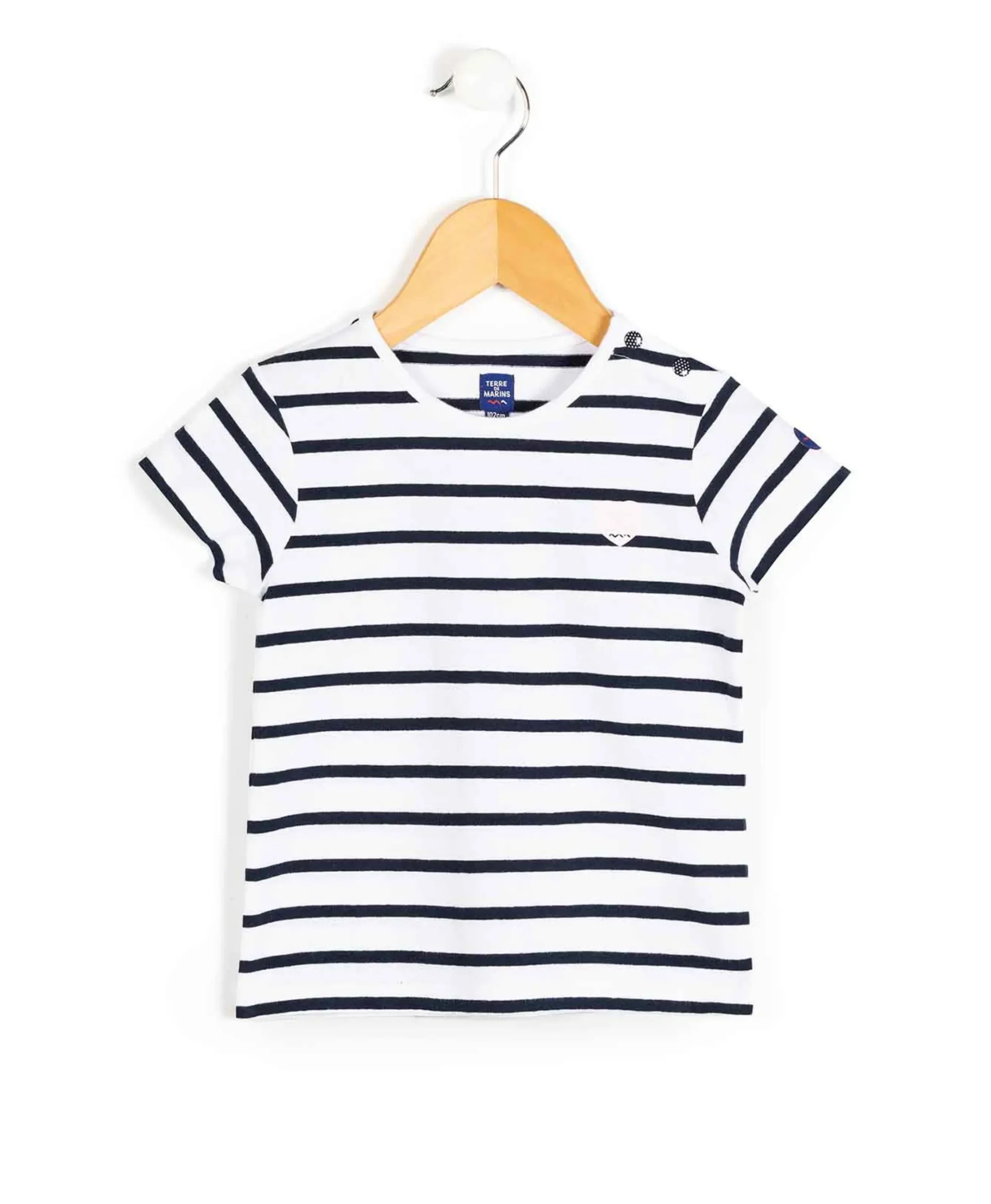 MARINIERE MC FOND BLANC RAYE INDIGO POBATI BIS