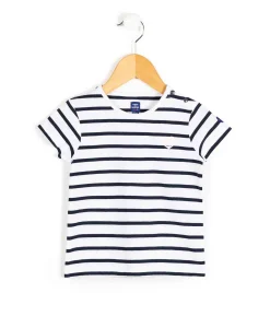 MARINIERE MC FOND BLANC RAYE INDIGO POBATI BIS