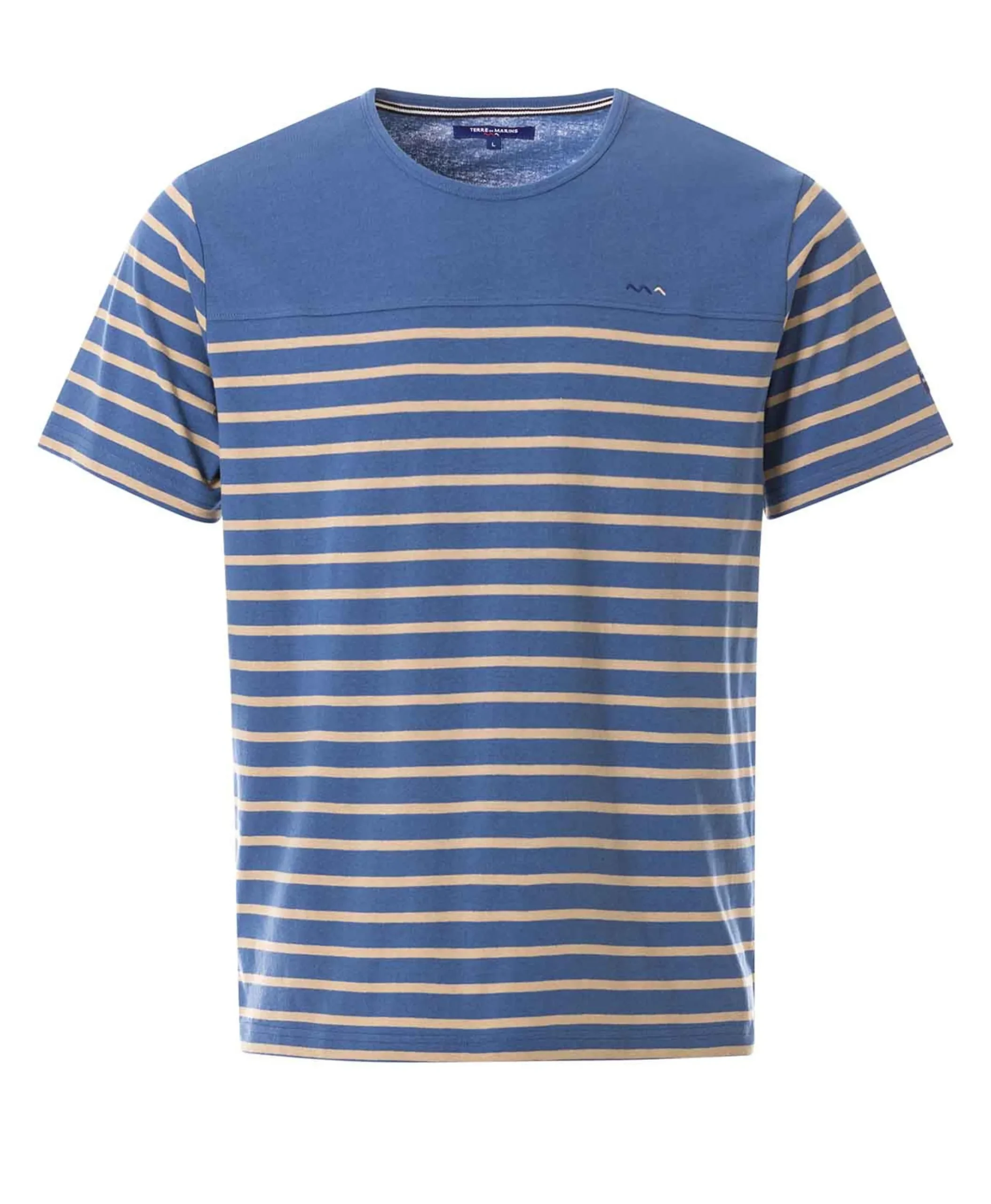 MARINIERE MC FOND BLEU RAYE SABLE GASPAR