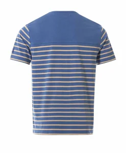 MARINIERE MC FOND BLEU RAYE SABLE GASPAR