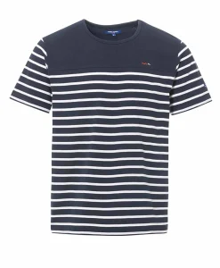 MARINIERE MC FOND INDIGO RAYE BLANC GASPAR
